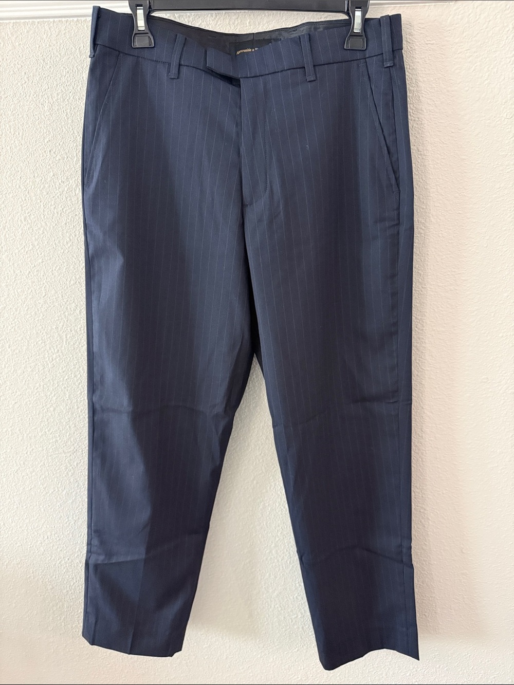 Abercrombie & Fitch Navy Pinstripe Dress Pants